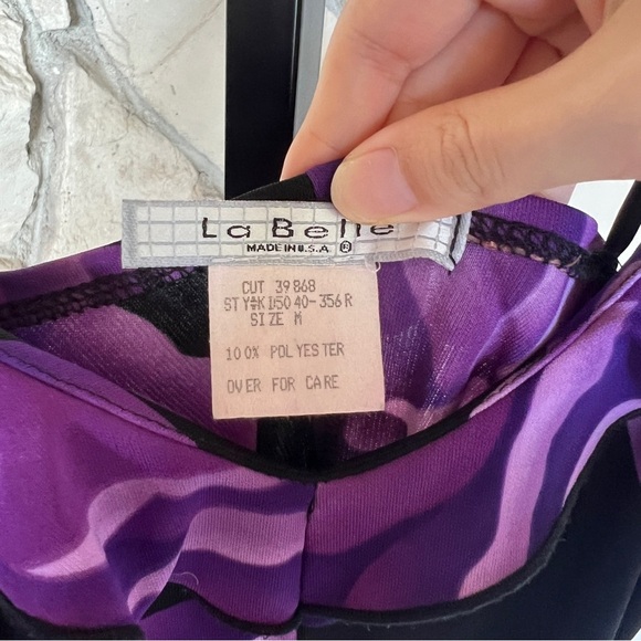 Vintage Dark Floral Spaghetti Strap Bias Cut Midi Dress - Picture 5 of 5